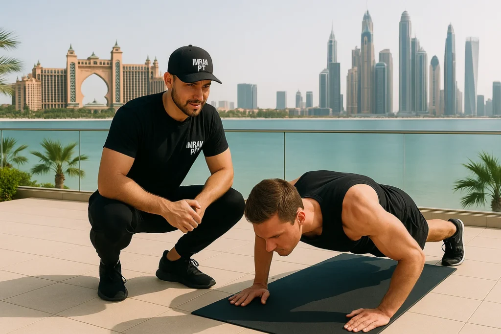 Bodyweight home workout for men in Palm Jumeirah