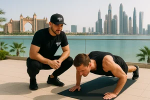 Bodyweight home workout for men in Palm Jumeirah
